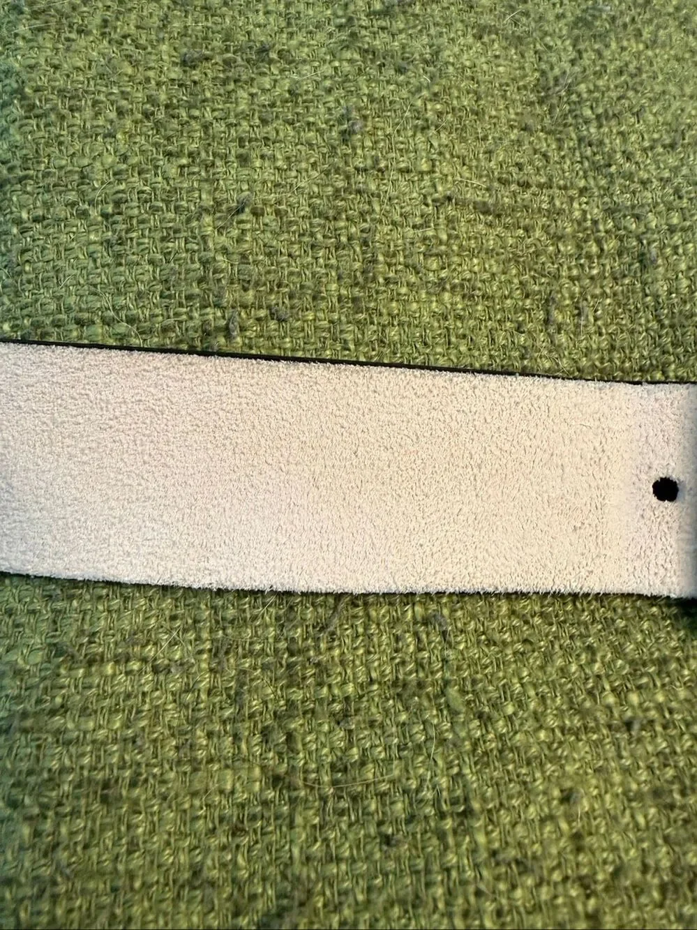 Rag & Bone Bone Rustic Suede Long Silver Buckle Mens Belt sz L